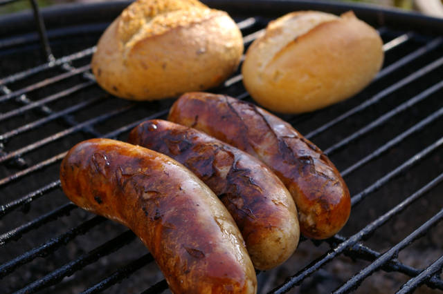 We're firing up the grille! Image of grilled sausage